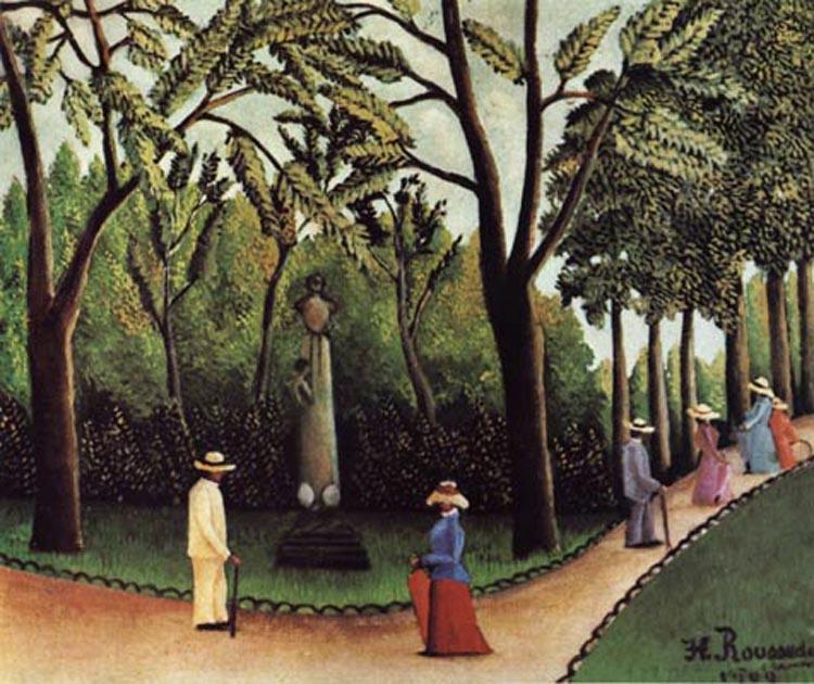 Henri Rousseau View of the Luxembourg,Chopin Monument oil painting picture